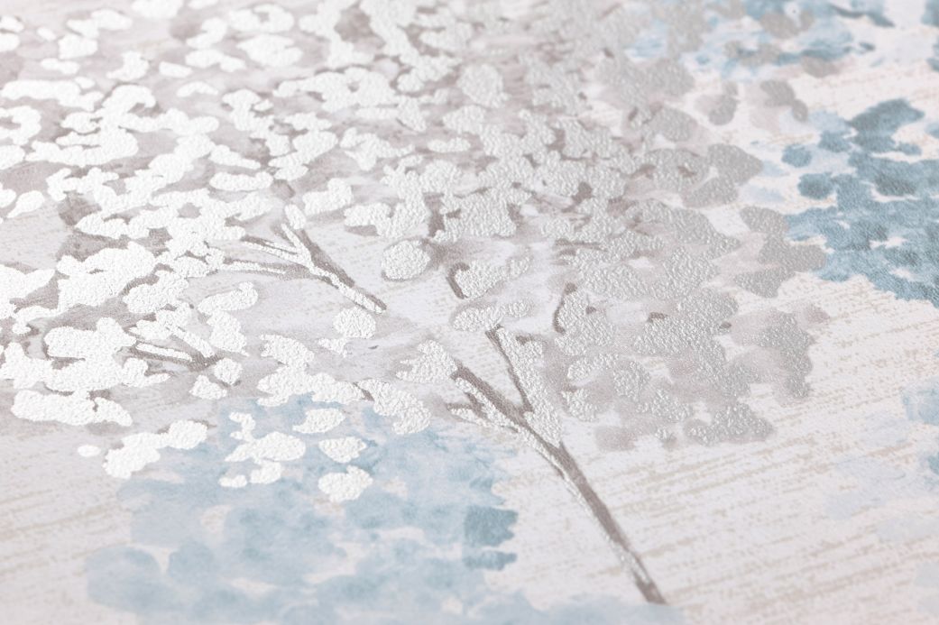 Silver Wallpaper Wallpaper Namika pigeon blue Detail View