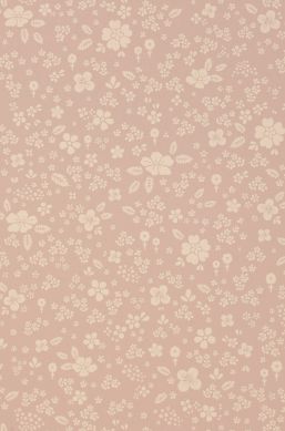 Wallpaper Flora pastel brown A4-Ausschnitt
