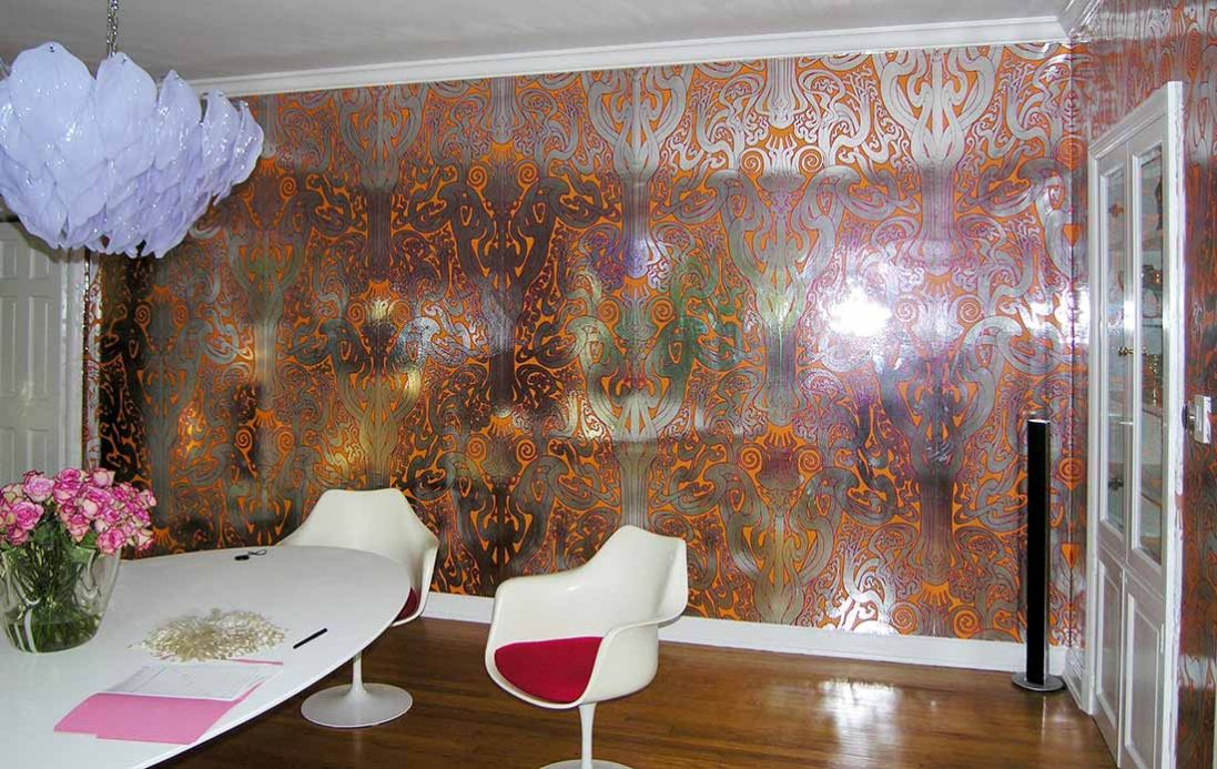 Wallpaper Wallpaper Flower of Love chrome lustre Room View