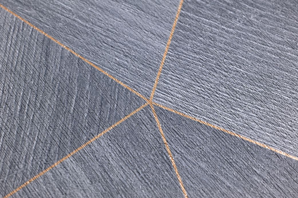 Geometric Wallpaper Wallpaper Zoras grey Detail View
