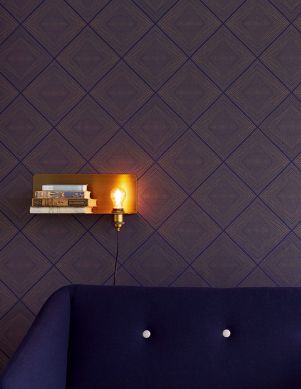 Wallpaper Rigo sapphire blue Room View