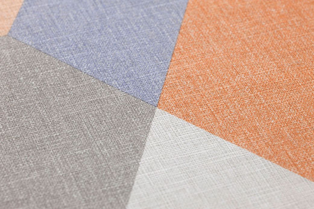 Geometric Wallpaper Wallpaper Tobbe orange Detail View