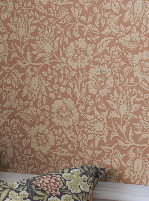 William Morris Wallpaper Wallpaper Rigani antique pink Room View