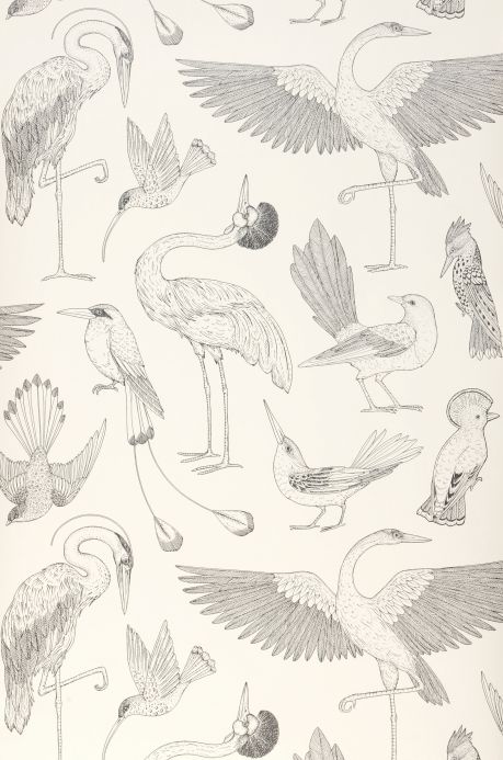 Animal Wallpaper Wallpaper Birds of Happiness cream Roll Width