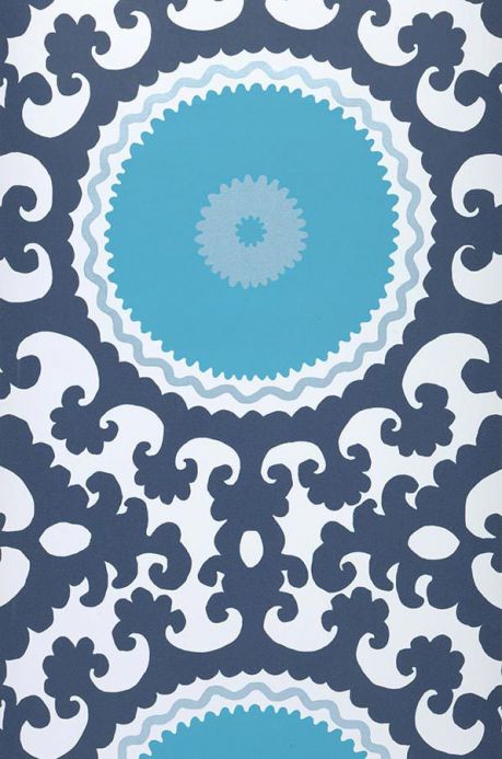 Archiv Wallpaper Aton turquoise Roll Width
