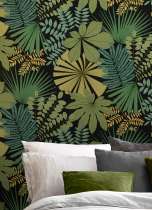 Wallpaper Empuria shades of green | Wallpaper from the 70s
