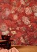 Papel de parede VanGogh Peonies vermelho marrom