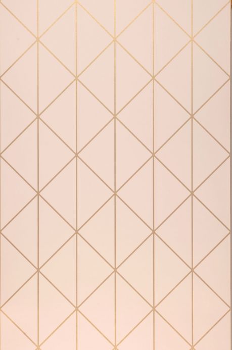Art Deco Wallpaper Wallpaper Biloba pale pink Roll Width