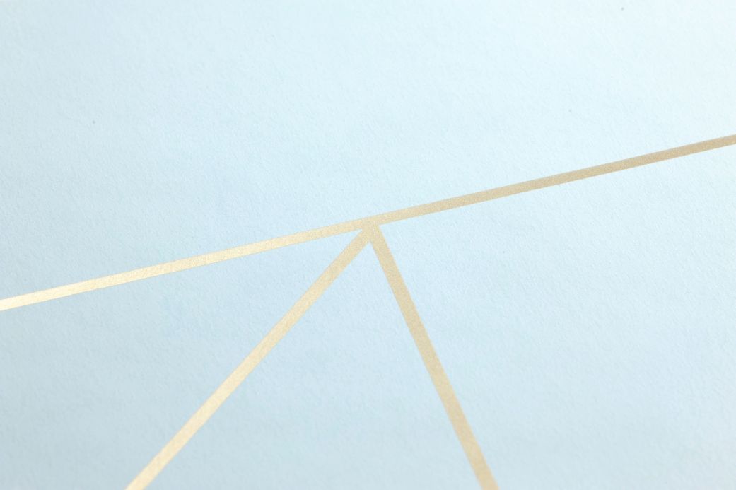 Geometric Wallpaper Wallpaper Elmi white blue Detail View