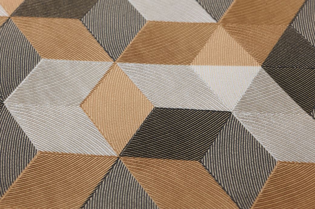 Geometric Wallpaper Wallpaper Arcus brown beige Detail View