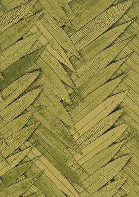 Palm Leaves yellow green Sample