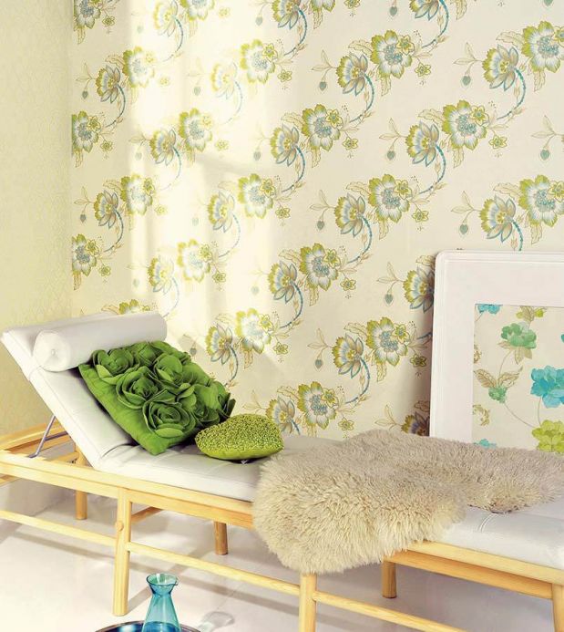 Archiv Papel pintado Amanda verde amarillento Ver habitación