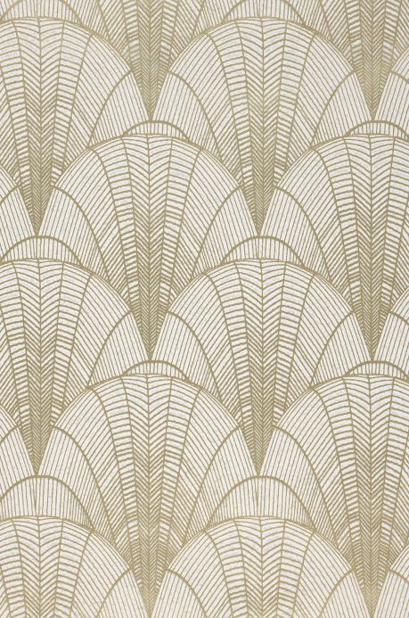 White Wallpaper Wallpaper Speakeasy pearl gold A4 Detail