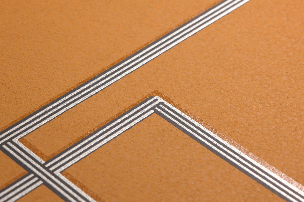 Wallpaper Wallpaper Salvador ochre brown Detail View