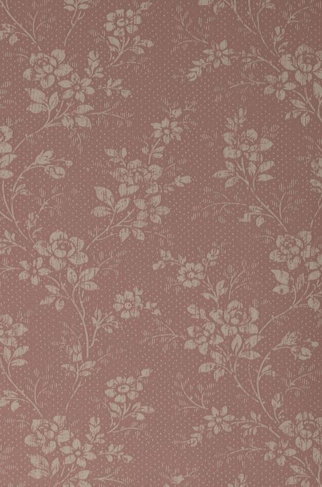 Floral Wallpaper Wallpaper Patricia rosewood A4 Detail