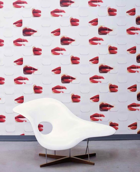 Archiv Wallpaper Lips red Room View