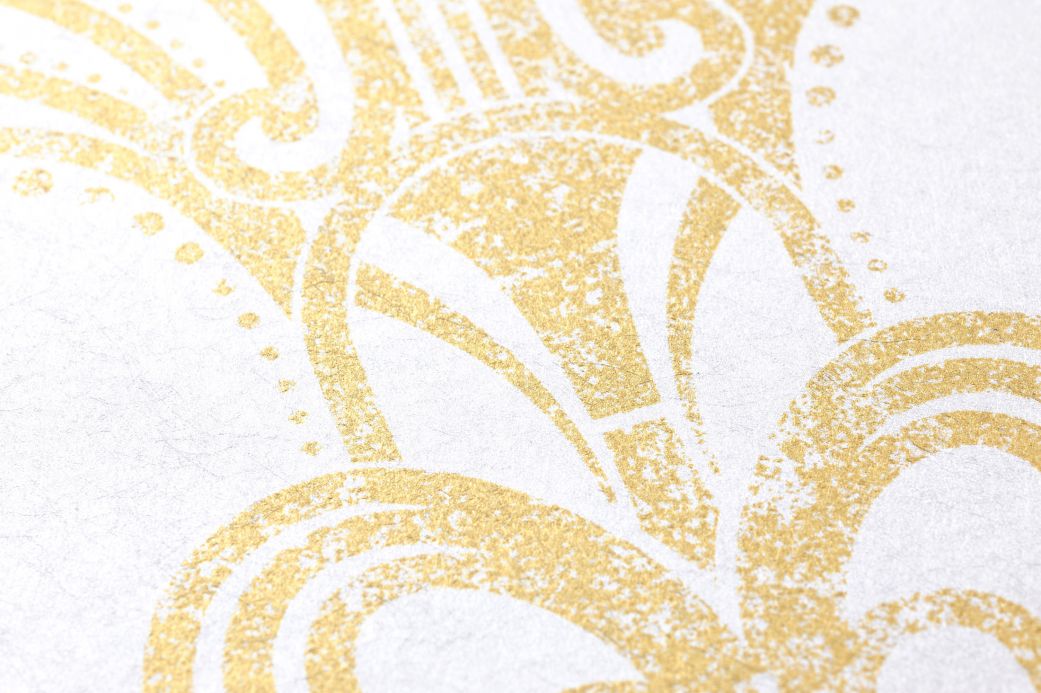 Art Deco Wallpaper Wallpaper Emilia pearl gold Detail View