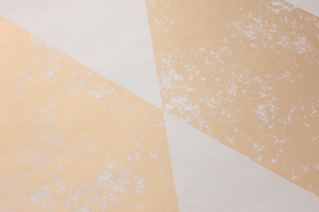Geometric Wallpaper Wallpaper Diamond cream white Detail View