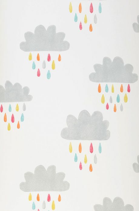 Funky Wallpaper Wallpaper Before a Rainbow light grey Roll Width