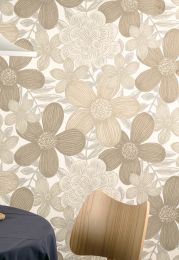 Wallpaper Othilia brown grey