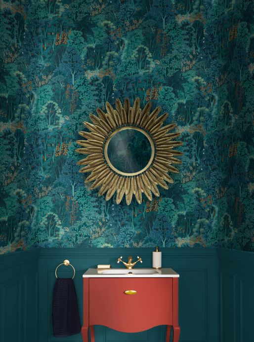 Turquoise Wallpaper Wallpaper Garden of the Gods blue grey Room View