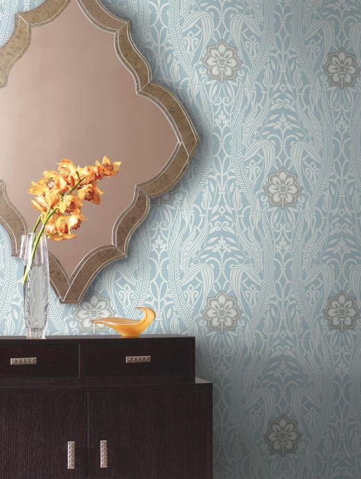 Paper-based Wallpaper Wallpaper Gatsby light blue Room View