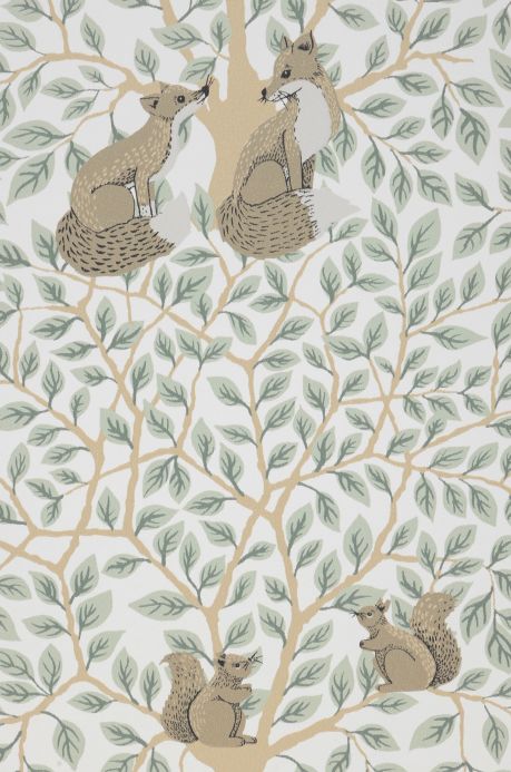 Animal Wallpaper Wallpaper Tamino white A4 Detail