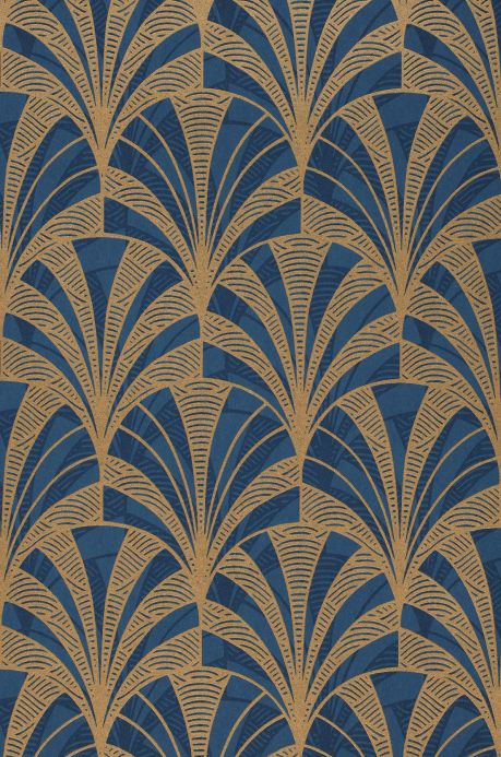 Wallpaper patterns Wallpaper Obidos dark blue A4 Detail