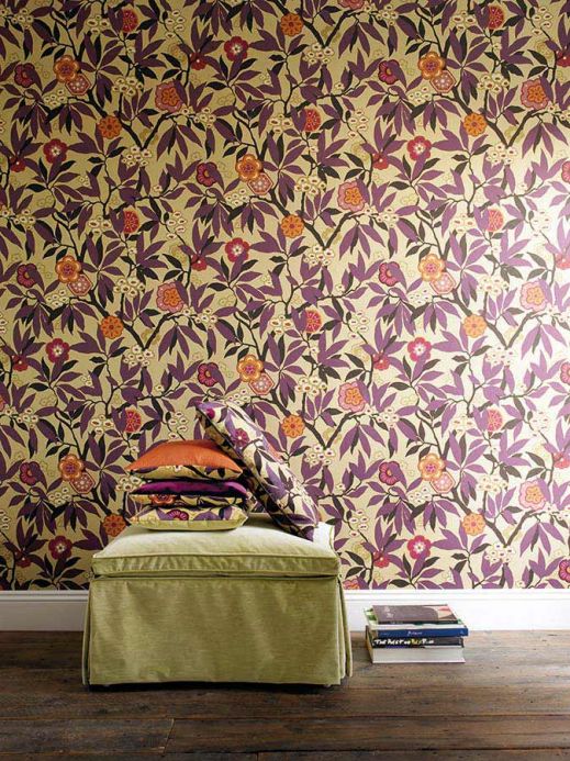 Archiv Wallpaper Towa pale purple violet Room View