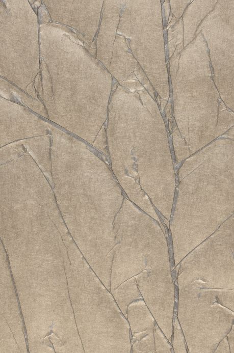Crinkle Effect Wallpaper Wallpaper Crush Wilderness 03 pearl beige A4 Detail