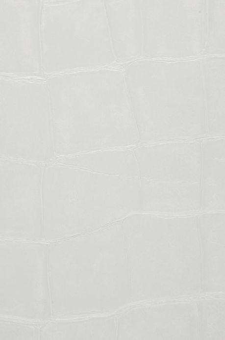 Papel de parede imitação couro Papel de parede Croco 12 branco Detalhe A4