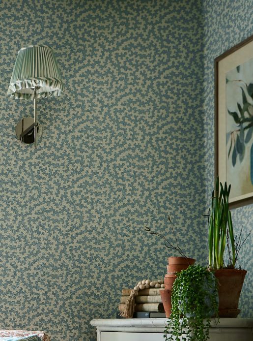 Funky Wallpaper Wallpaper Luca mint turquoise Room View