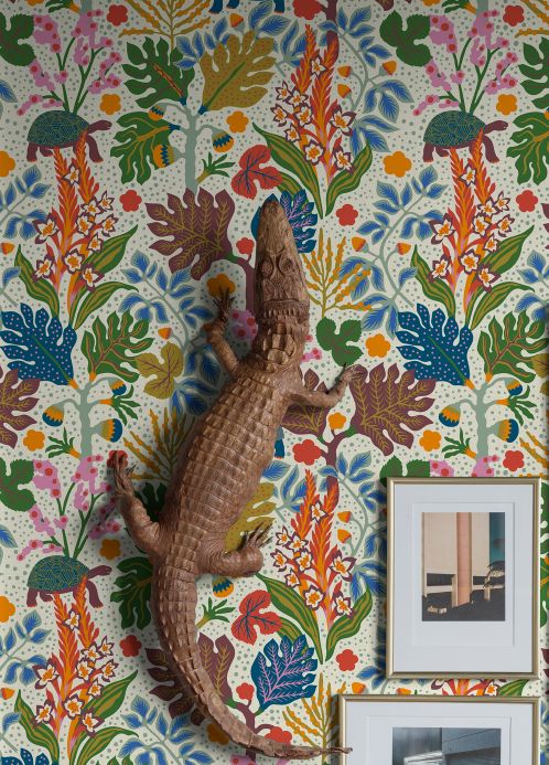 Animal Wallpaper Wallpaper Botanis multi-coloured Room View