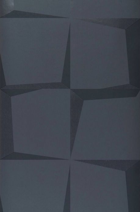 Archiv Papier peint 3D-Squares gris noir Largeur de lé