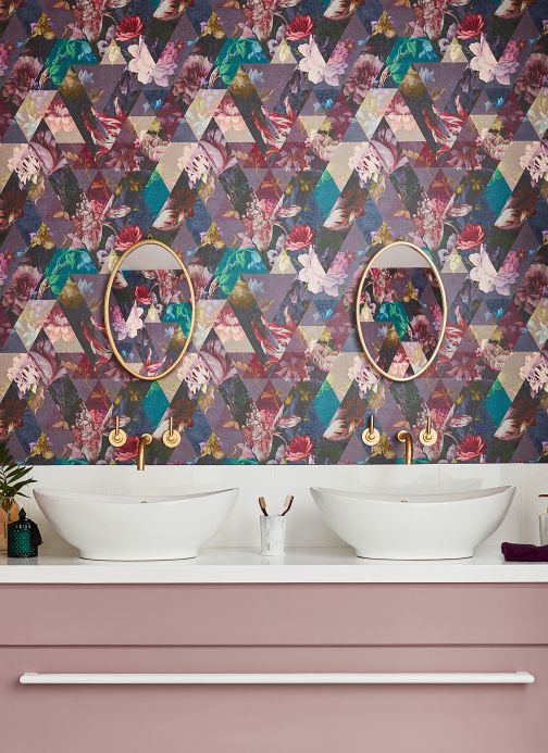 Funky Wallpaper Wallpaper Imaginario violet Room View