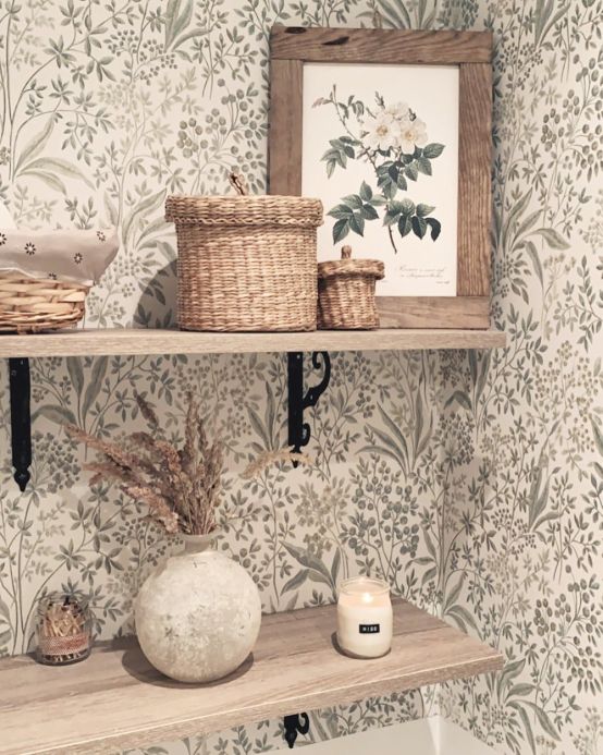 Country style Wallpaper Wallpaper Pilar cream Room View