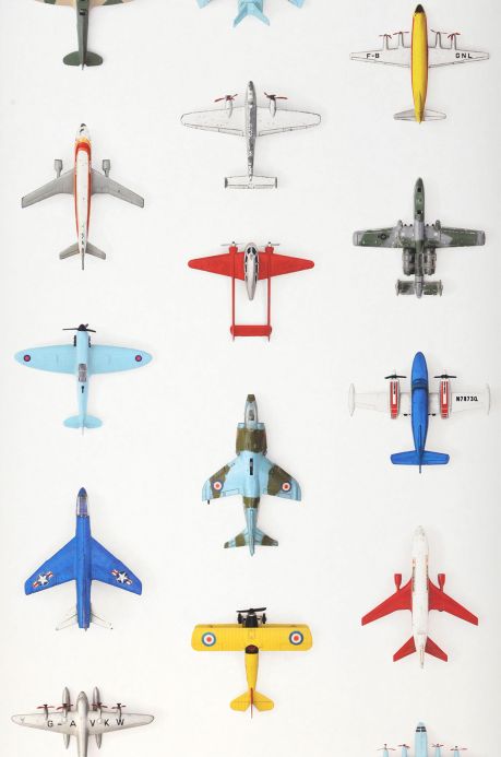 Funky Wallpaper Wallpaper Airplanes 01 white Roll Width