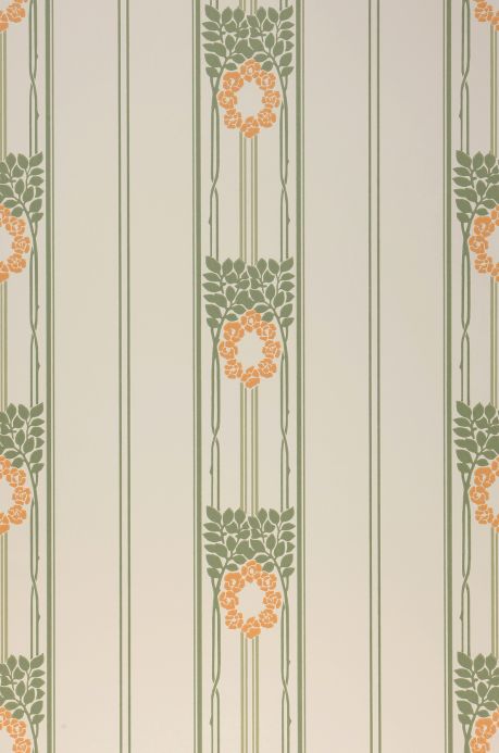 Art Nouveau Wallpaper Wallpaper Imke yellow orange Roll Width