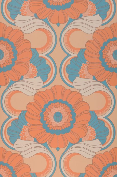 Material Wallpaper Lolita pastel orange Roll Width