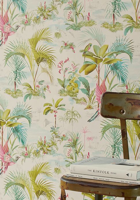 Animal Wallpaper Wallpaper Fairyland cream Room View