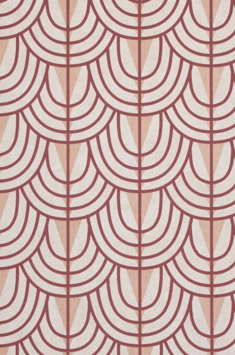 Archiv Wallpaper Yamila wine red A4 Detail