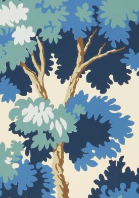 Raphael Trees Pastelltürkis Muster