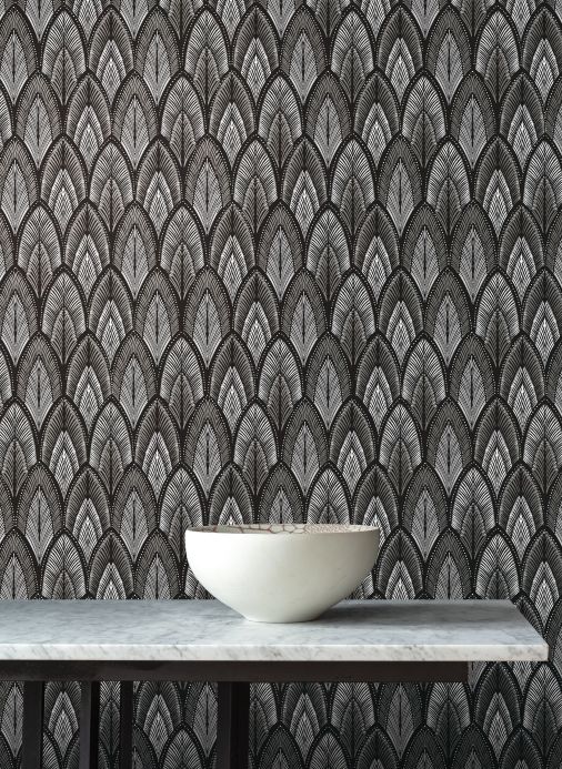 Silver Wallpaper Wallpaper Maris grey tones Room View