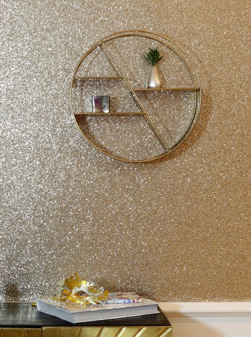 Styles Wallpaper Paragon gold glitter Room View