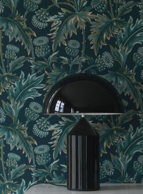 Wallpaper Charleston mint turquoise Raumansicht