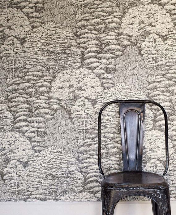 Non-woven Wallpaper Wallpaper Roderik brown grey Room View