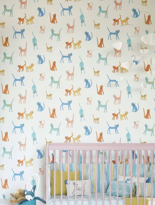 Children’s Wallpaper Wallpaper Nelly multi-coloured Room View