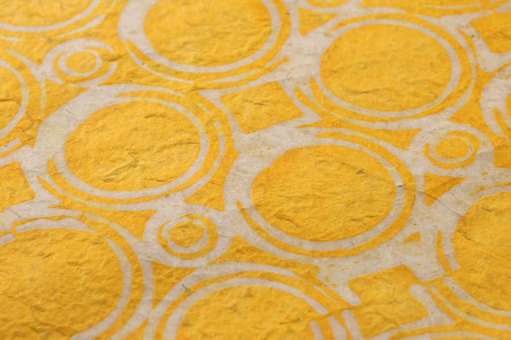 Designer Wallpaper Nangwa maize yellow Detail View
