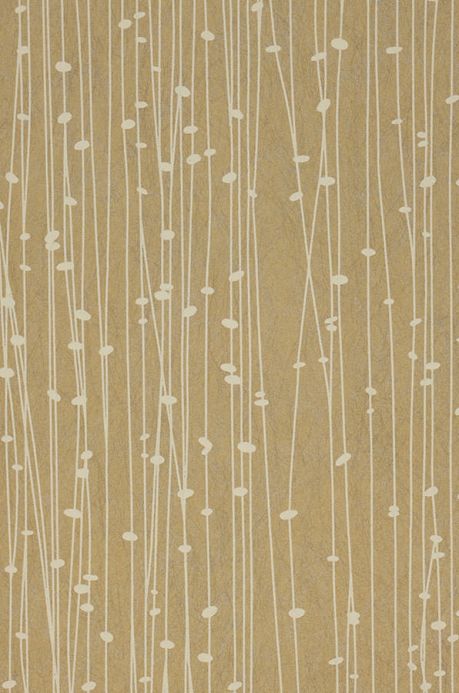 Archiv Tapete Matisse Sandgelb A4-Ausschnitt