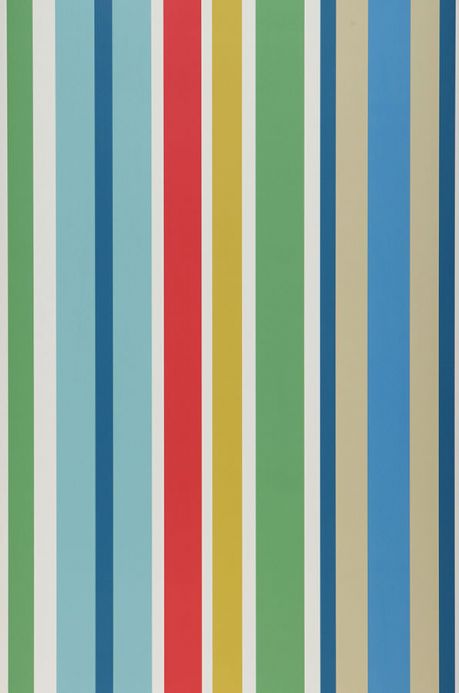 Striped Wallpaper Wallpaper Jama blue Roll Width